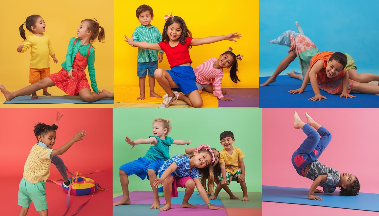 Preschool kids with rackets